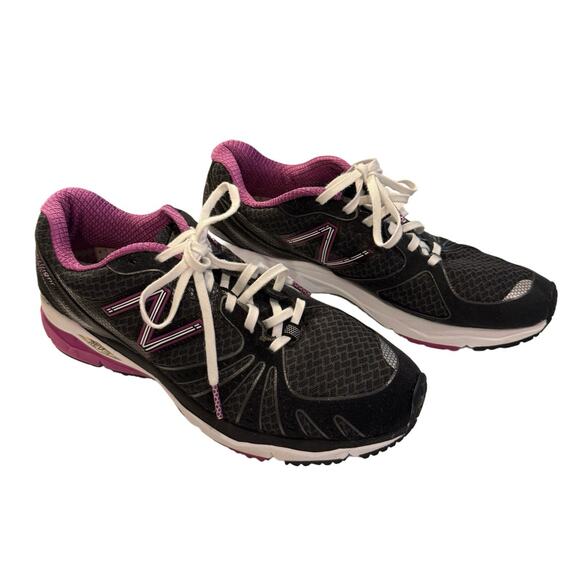 New Balance Barringer 890 Rev Lite Running Shoes/ Athletic BLK Purple, EUC Sz 10 - Picture 2 of 7